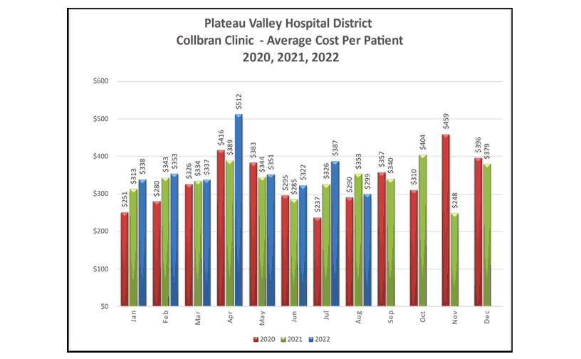 Collbran Clinic Average Cost Per Patient