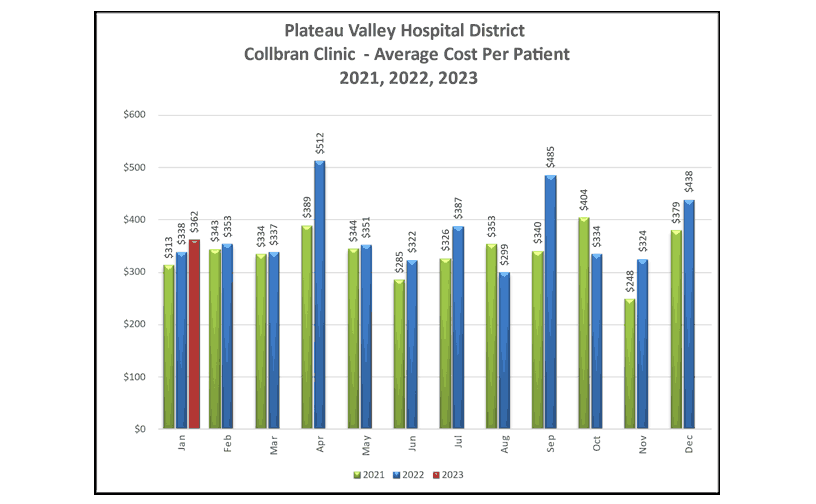 Collbran Clinic Average Cost Per Patient