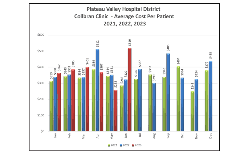 Collbran Clinic Average Cost Per Patient