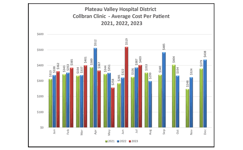 Collbran Clinic Average Cost Per Patient